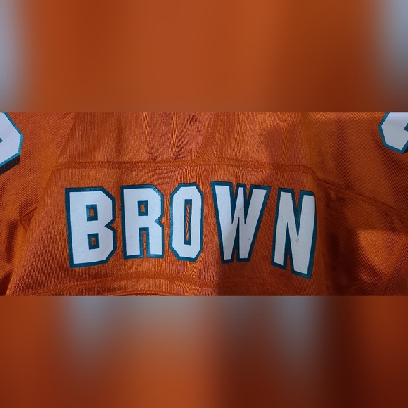 Miami Dolphins Reebok NFL Jersey #32 Ronnie Brown Size Large - Picture 6 of 6